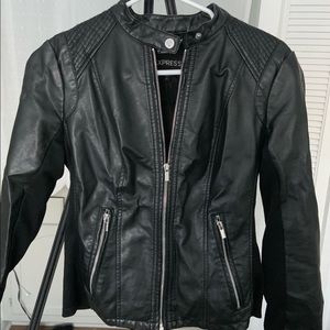 Express vegan leather jacket SMALL